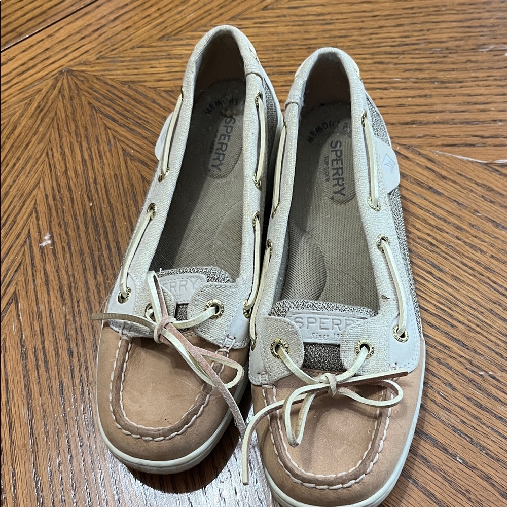 Sperry Brown and Cream Casual Loafers 7